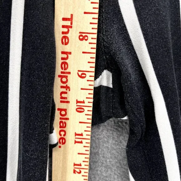 Eye Candy‎ pants Womens Blue white Stripe elastic waist Wide leg disco 80' retro - Picture 10 of 12